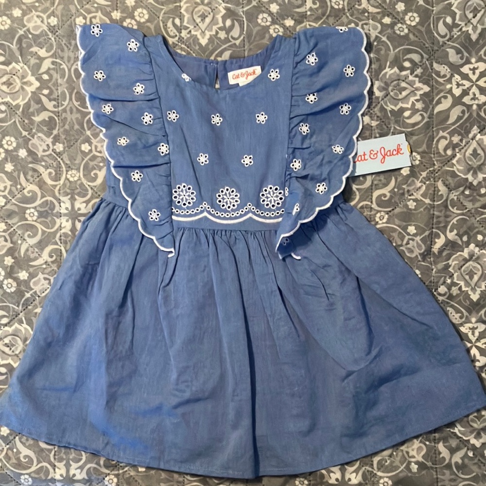 Cat and Jack denim dress with tags